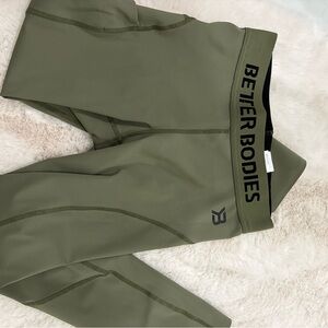 Better Bodies Olive Green Leggings